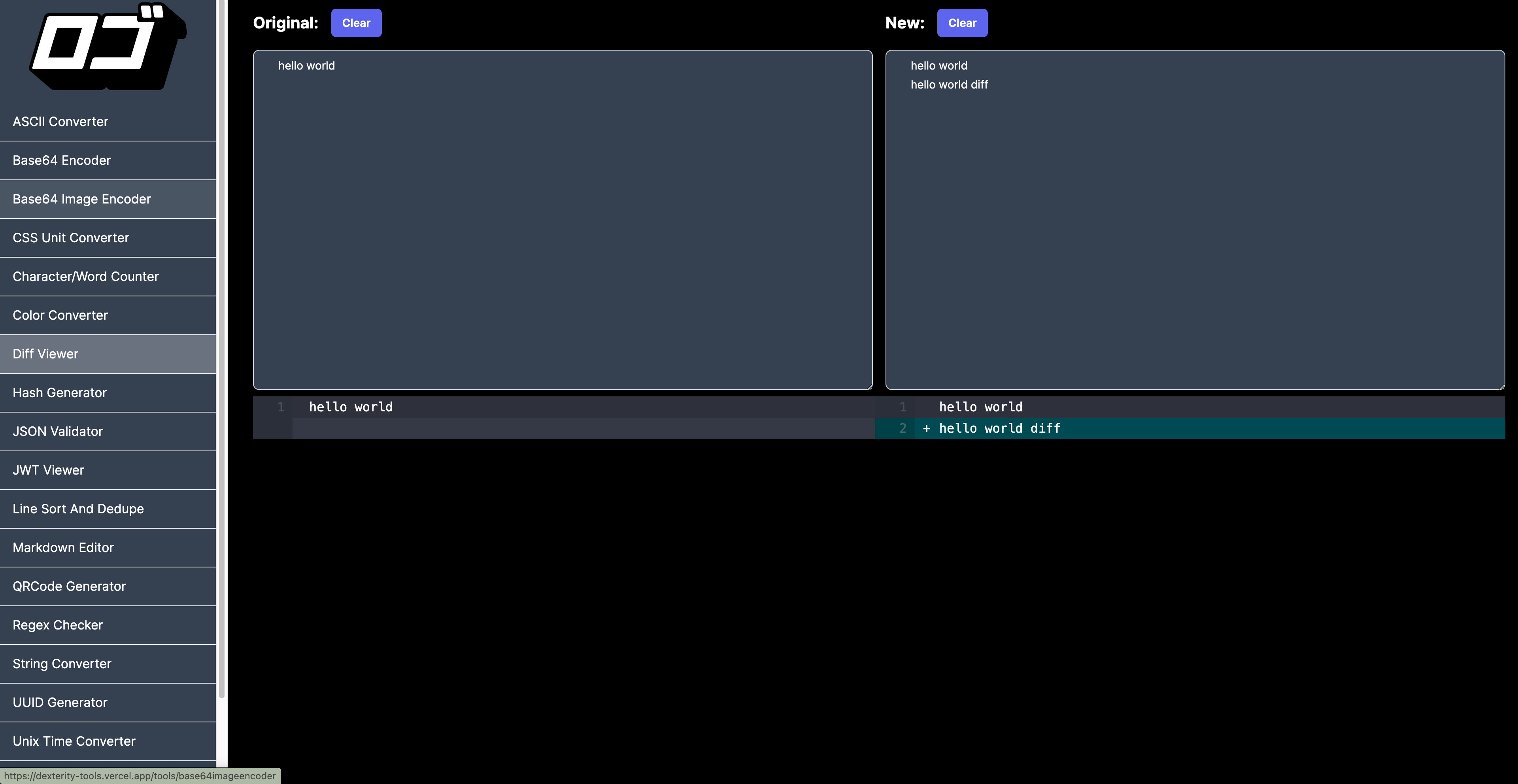 Dexterity Tools Interface